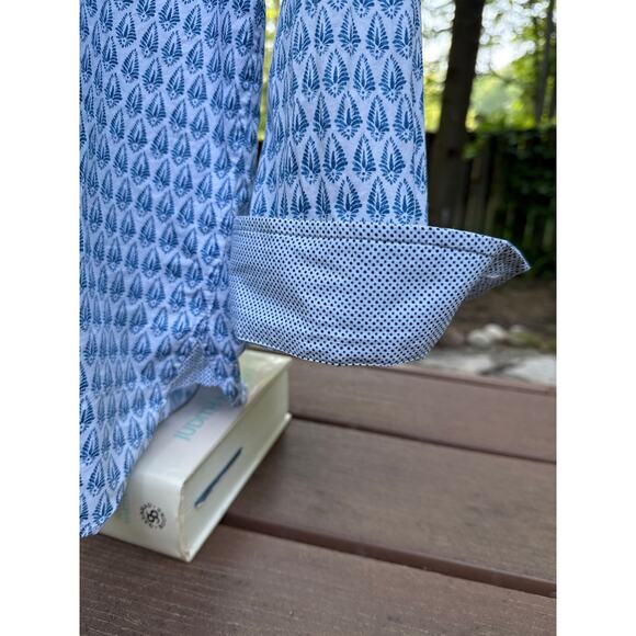 Ted Baker, Men's Button Up, Blue, Size 17, 34/36 - Picture 5 of 8